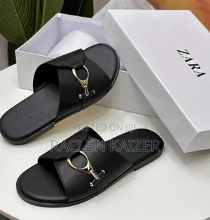 Black Zara Sandals Full Boxed