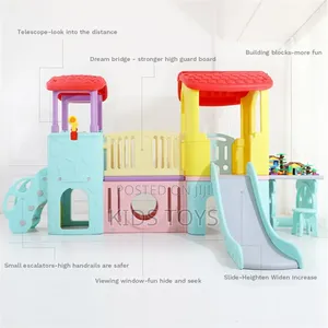 Kids Plastic Playhouse With Slide