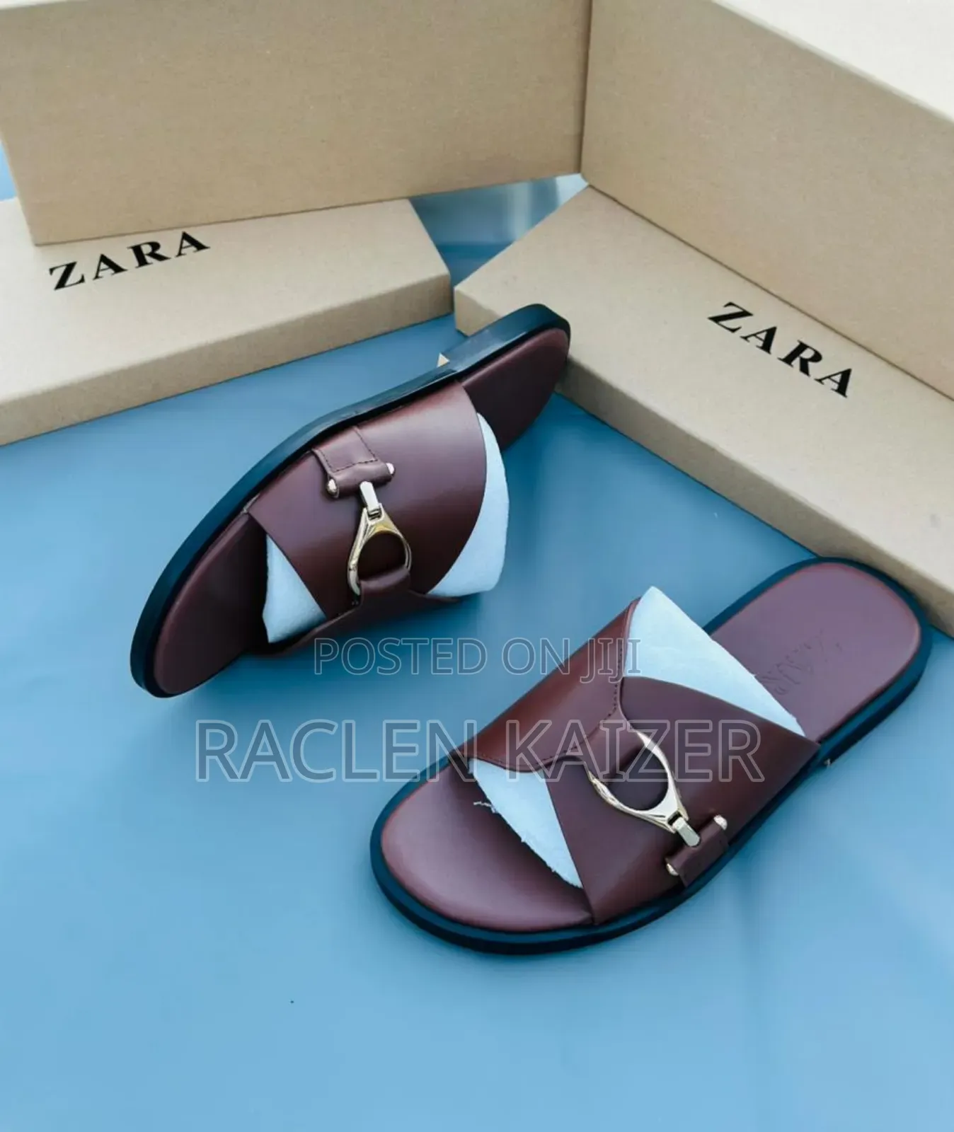 Rich Brown Zara Sandals Full Boxed