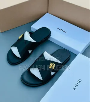 Black Amiri Sandals Full Boxed