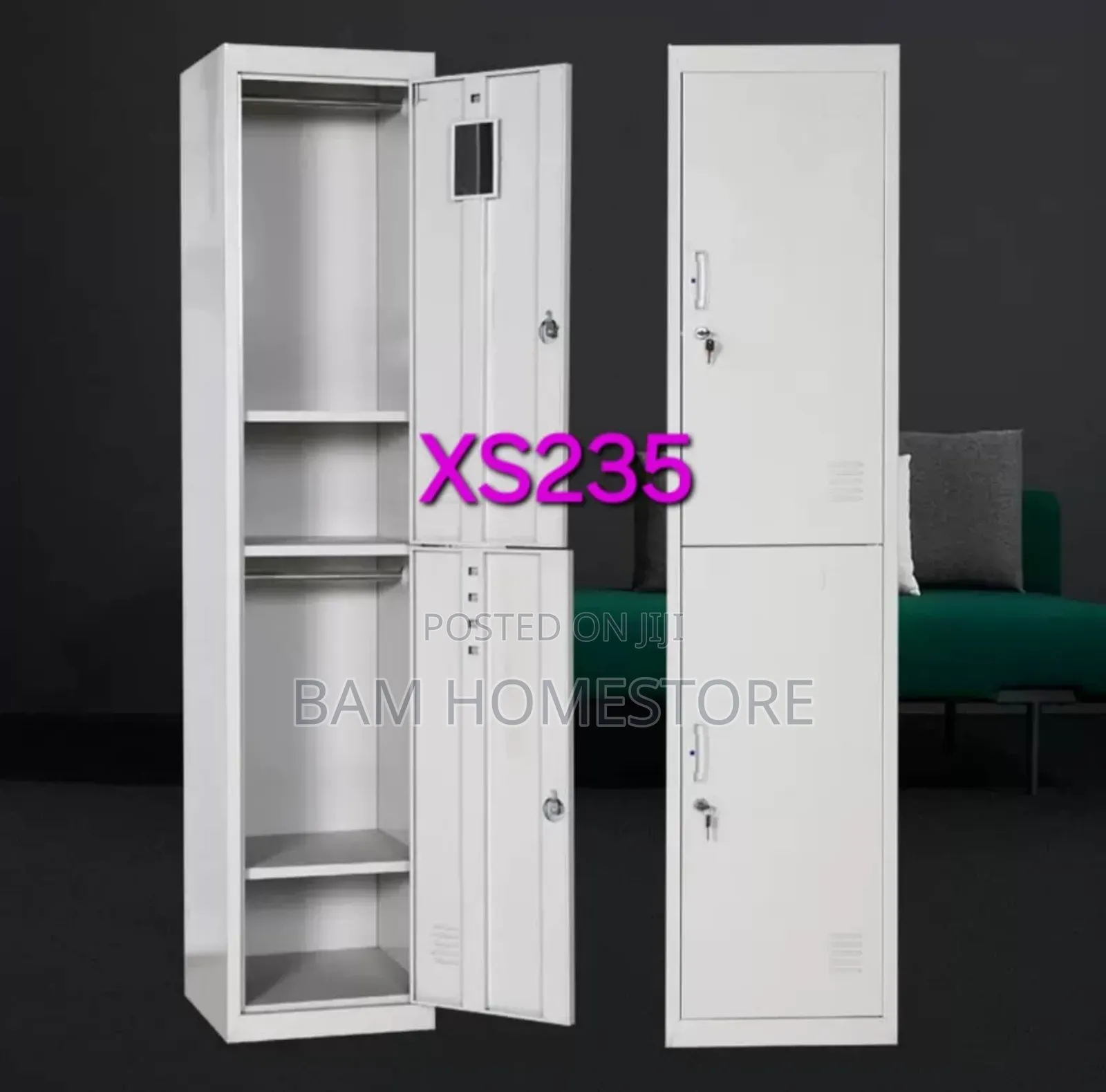 Two-Door Steel Locker Cabinet