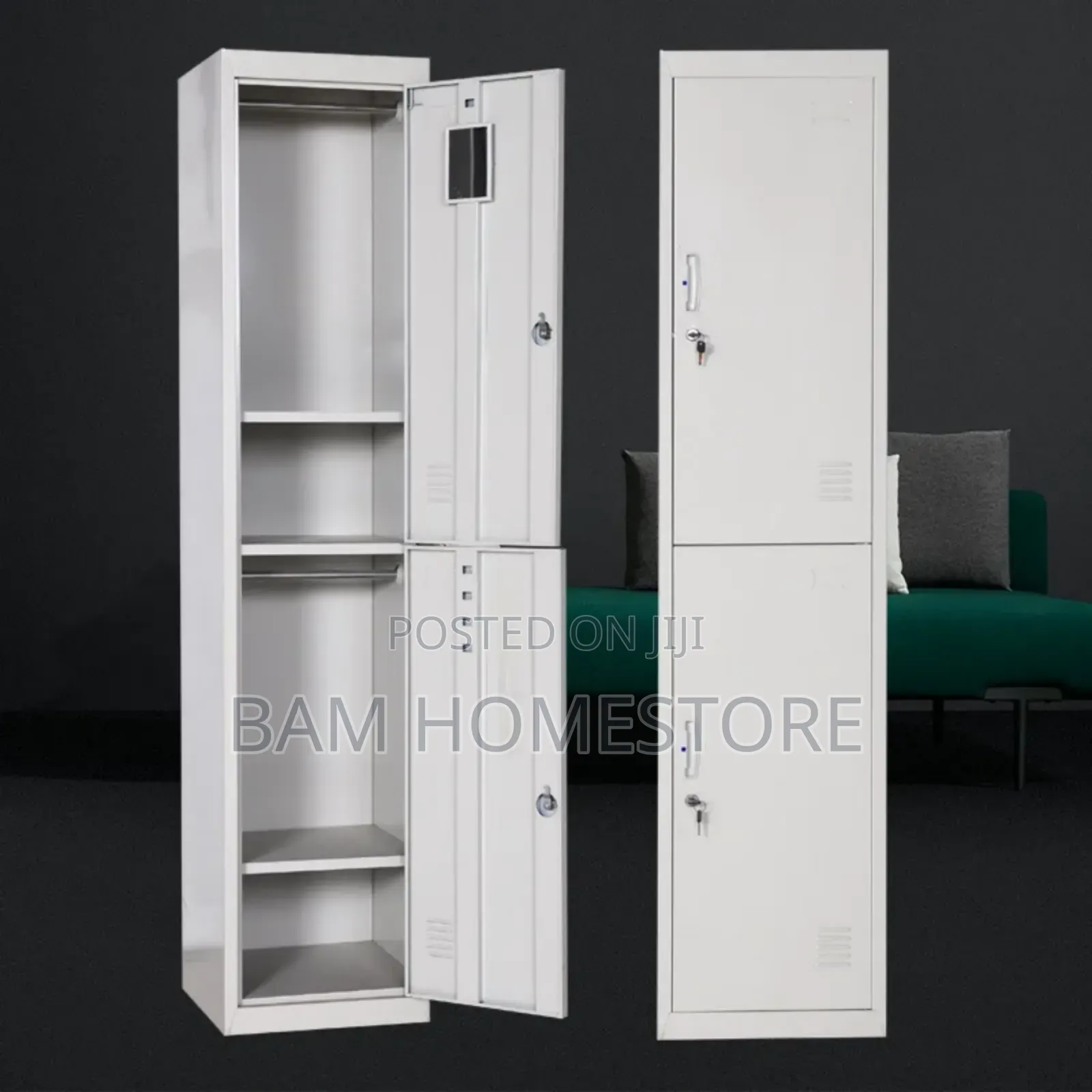 Two-Door Steel Locker Cabinet