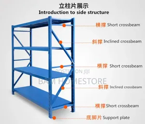 Heavy-Duty Steel Shelving Unit