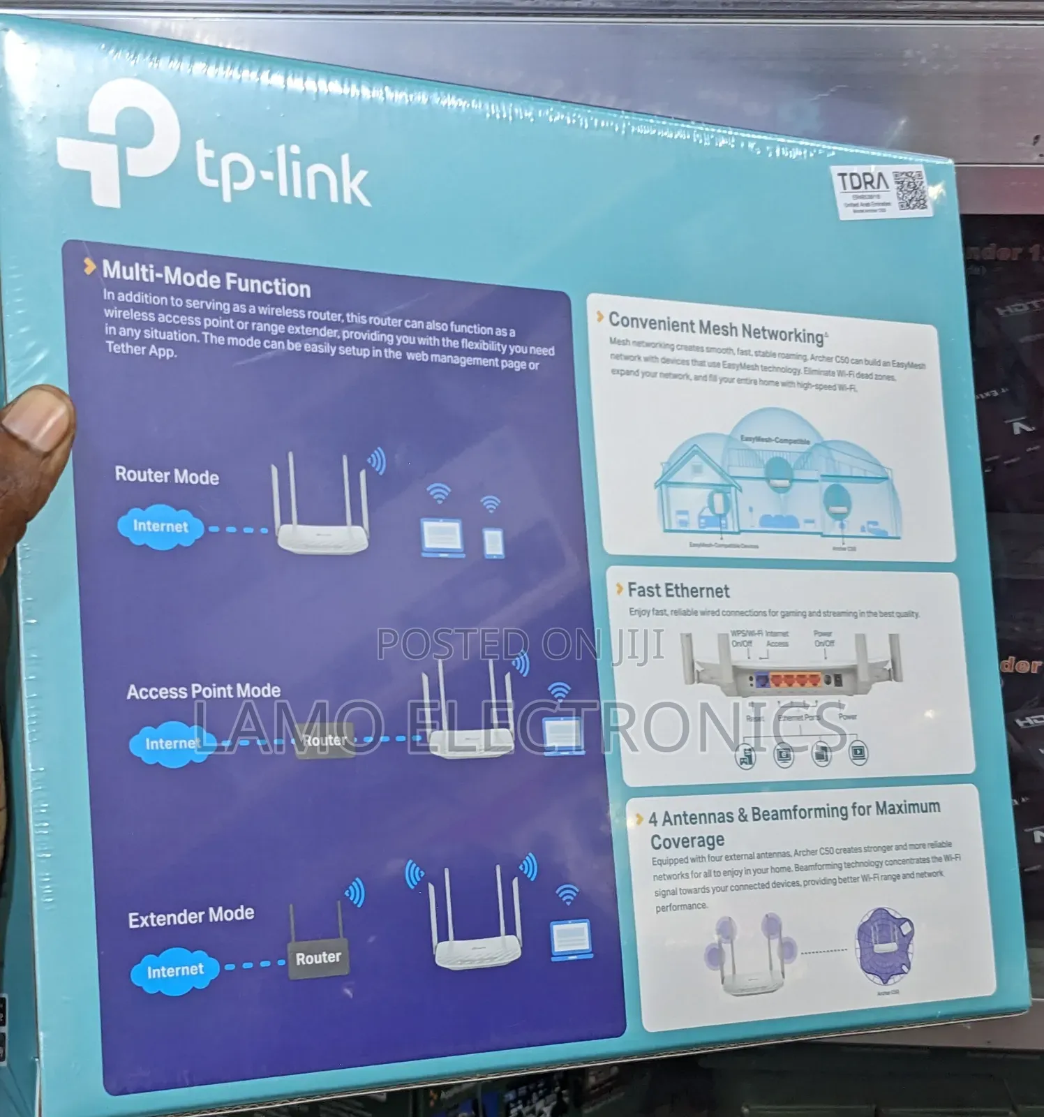 Tp- Link Archer C50 Ac1200 Dual Band Wi-Fi Router