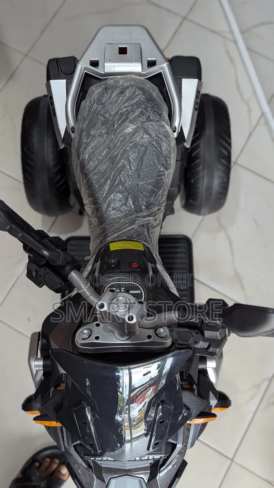 Kids Electric Motorcycle – 3 Wheels Ride-on Bike