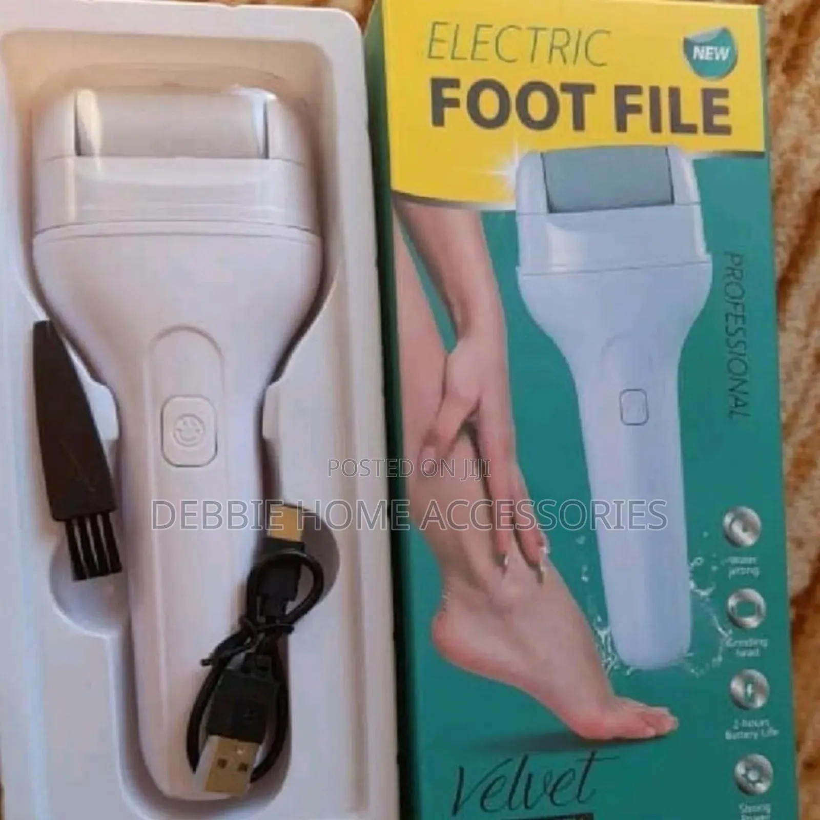Electric Foot File "Velvet Smooth" Model