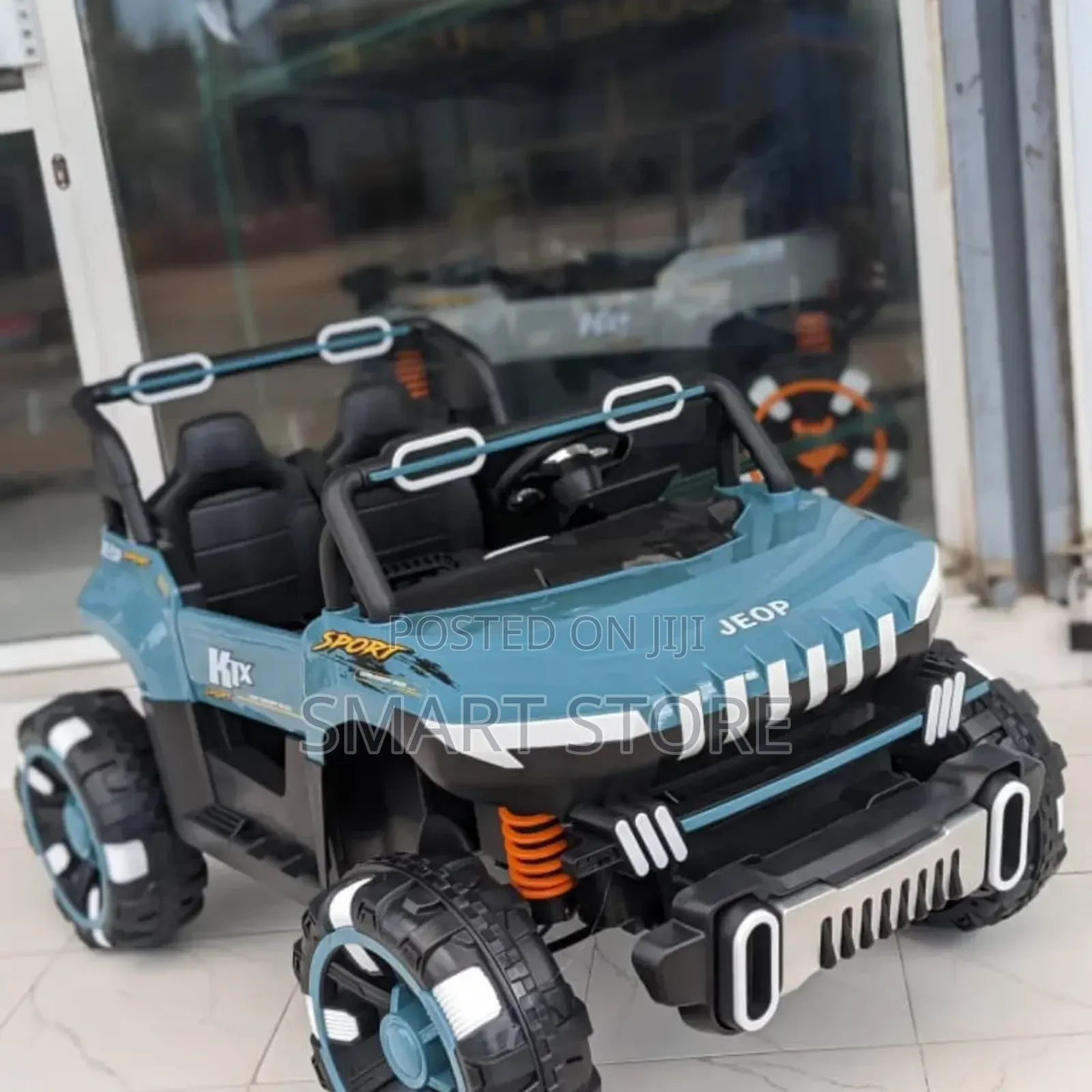 Kids’ Electric Jeep Car – Double Seat Ride-On