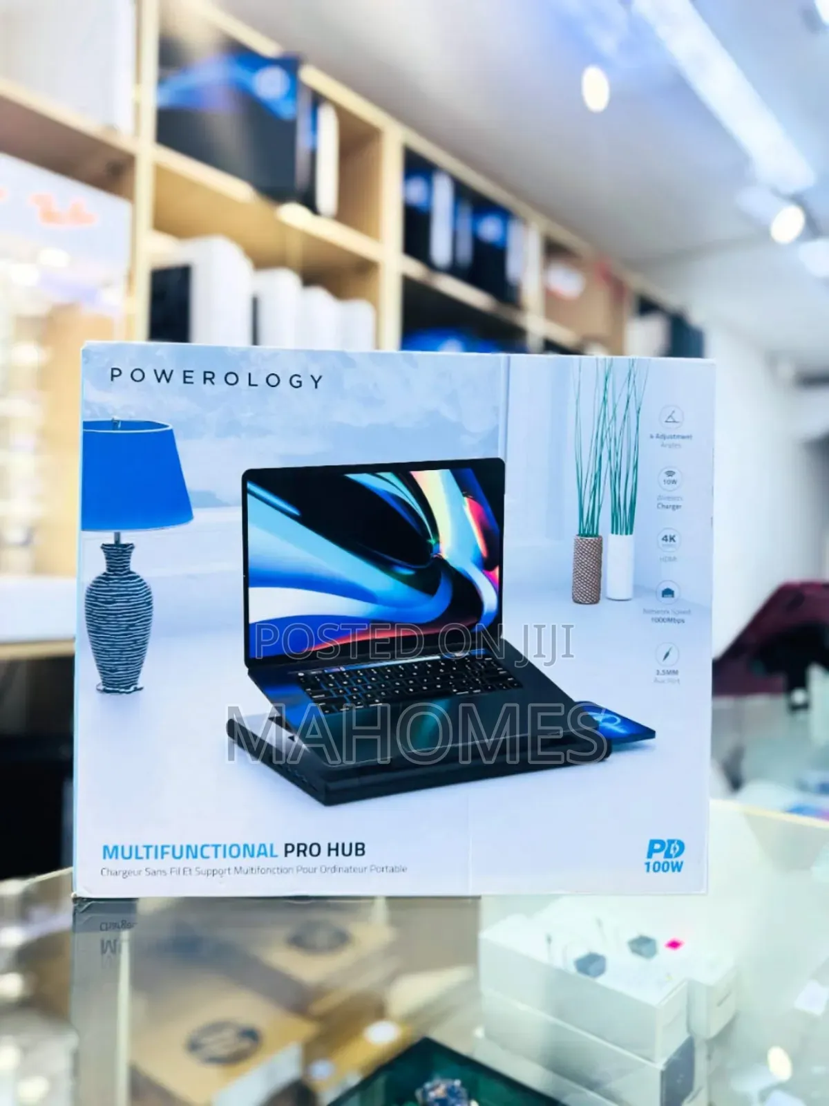 Powerology Multifunction Pro Hub With Laptop Stand Pd 100w 4