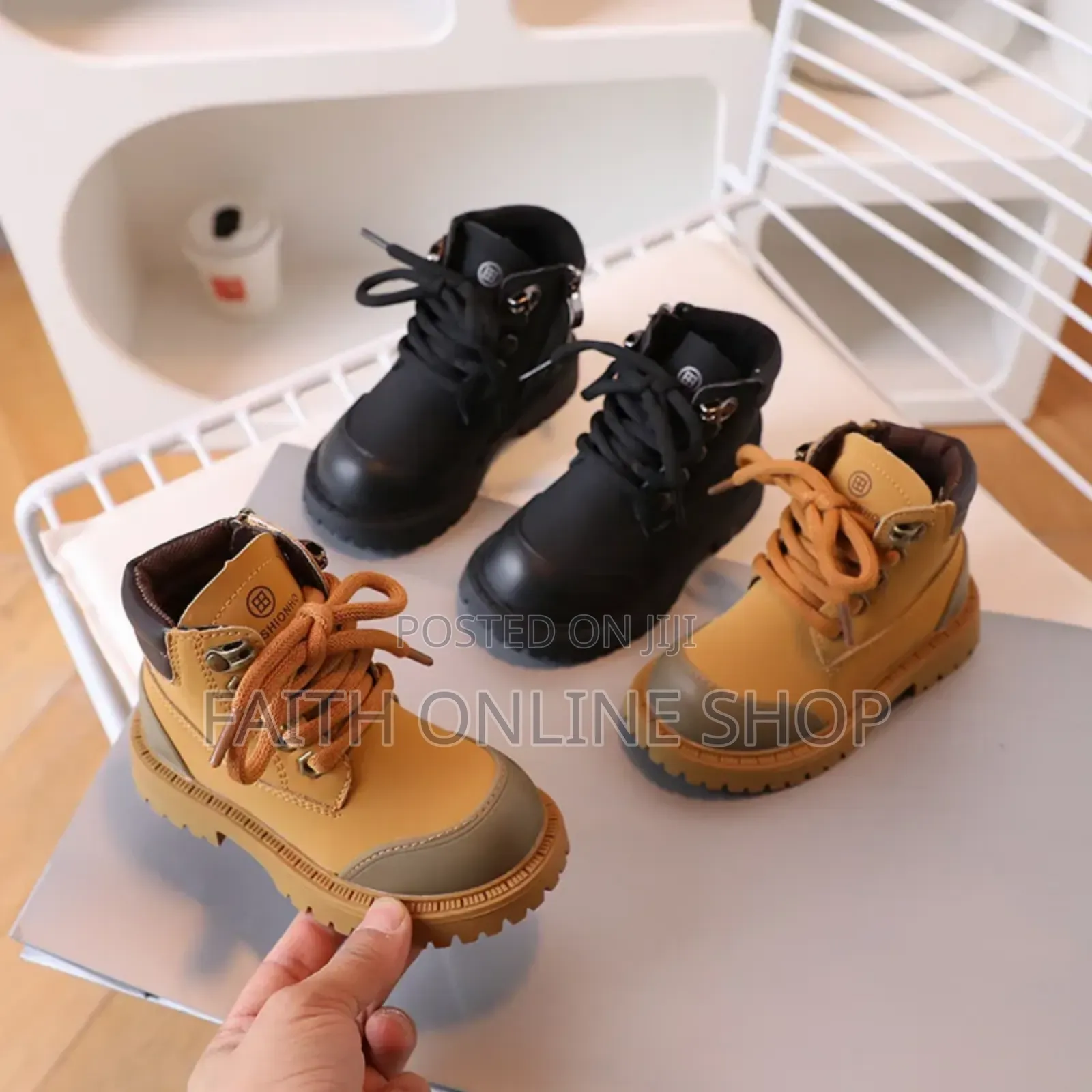 Kids' Classic Timber-Style Boots – Durable Stylish