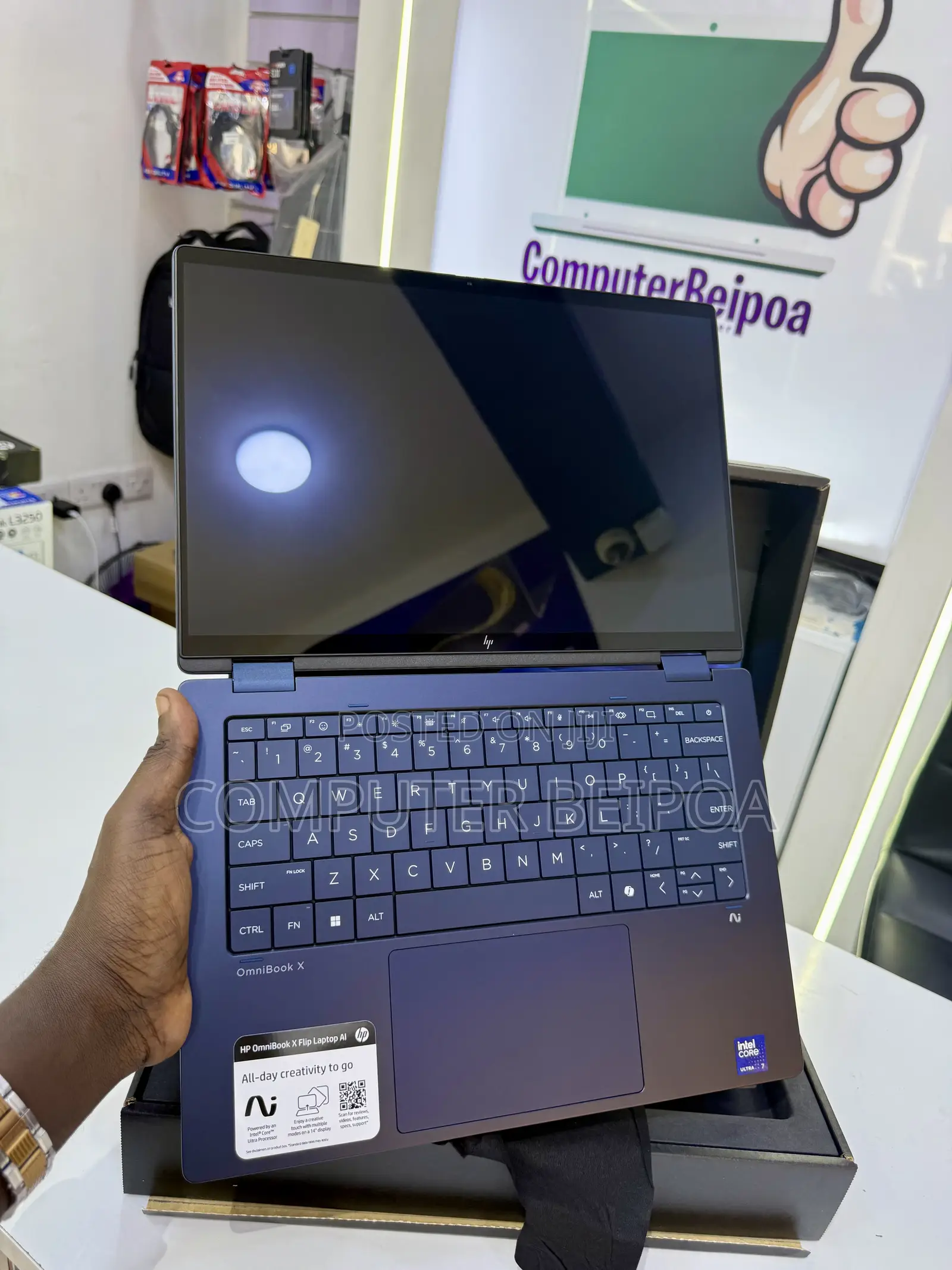 New Laptop HP OmniBook X Flip 14" 16GB Intel Core Ultra 7 SSD 1T
