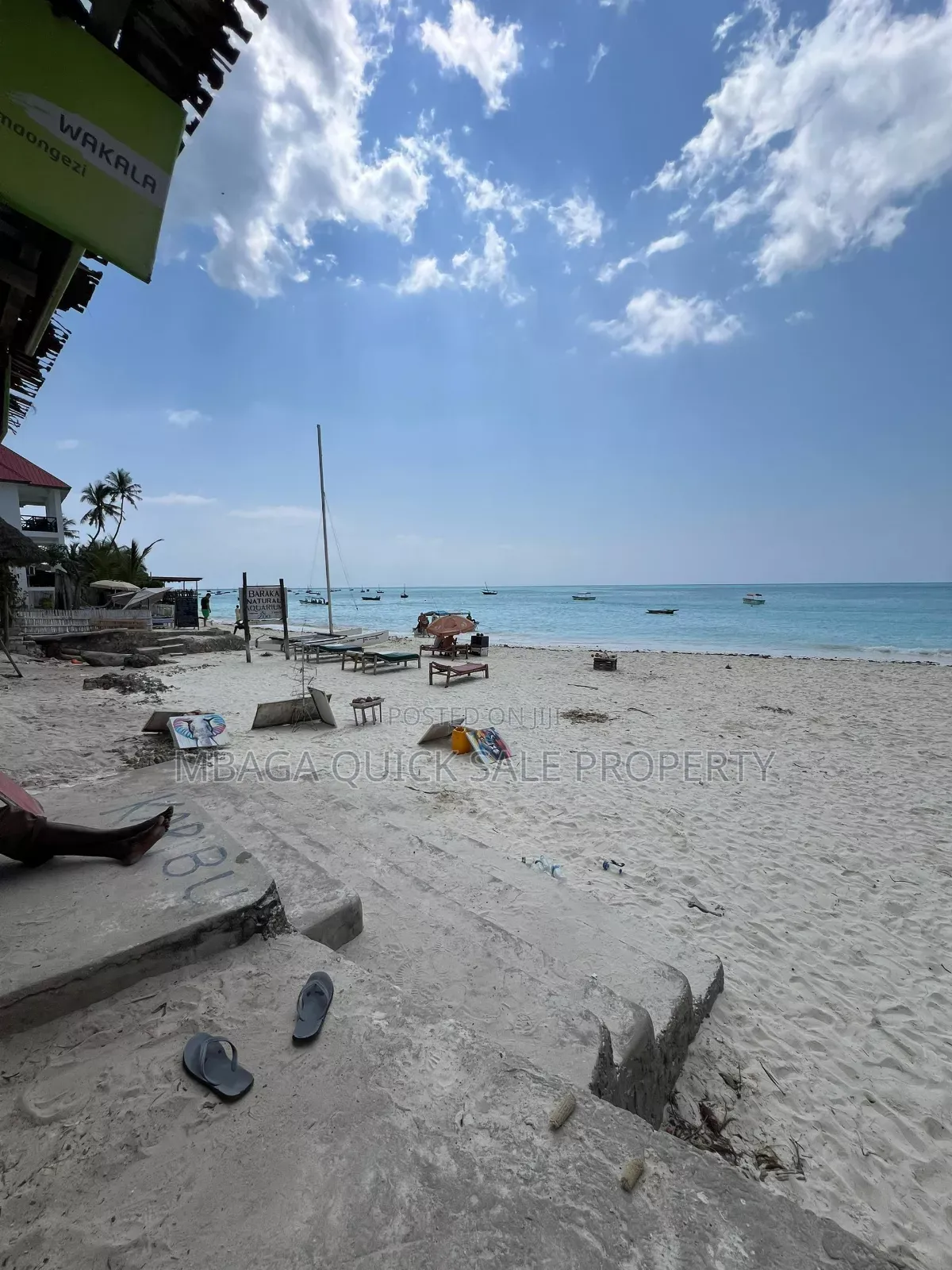 White Sand Beach Plot for Sale at Zanzibar Nungwi