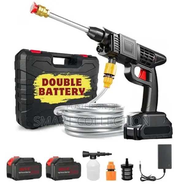 Portable Cordless Pressure Washer Gun With Rechargeable 2 Batteries