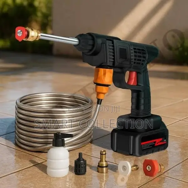 Portable Cordless Pressure Washer Gun With Rechargeable 2 Batteries