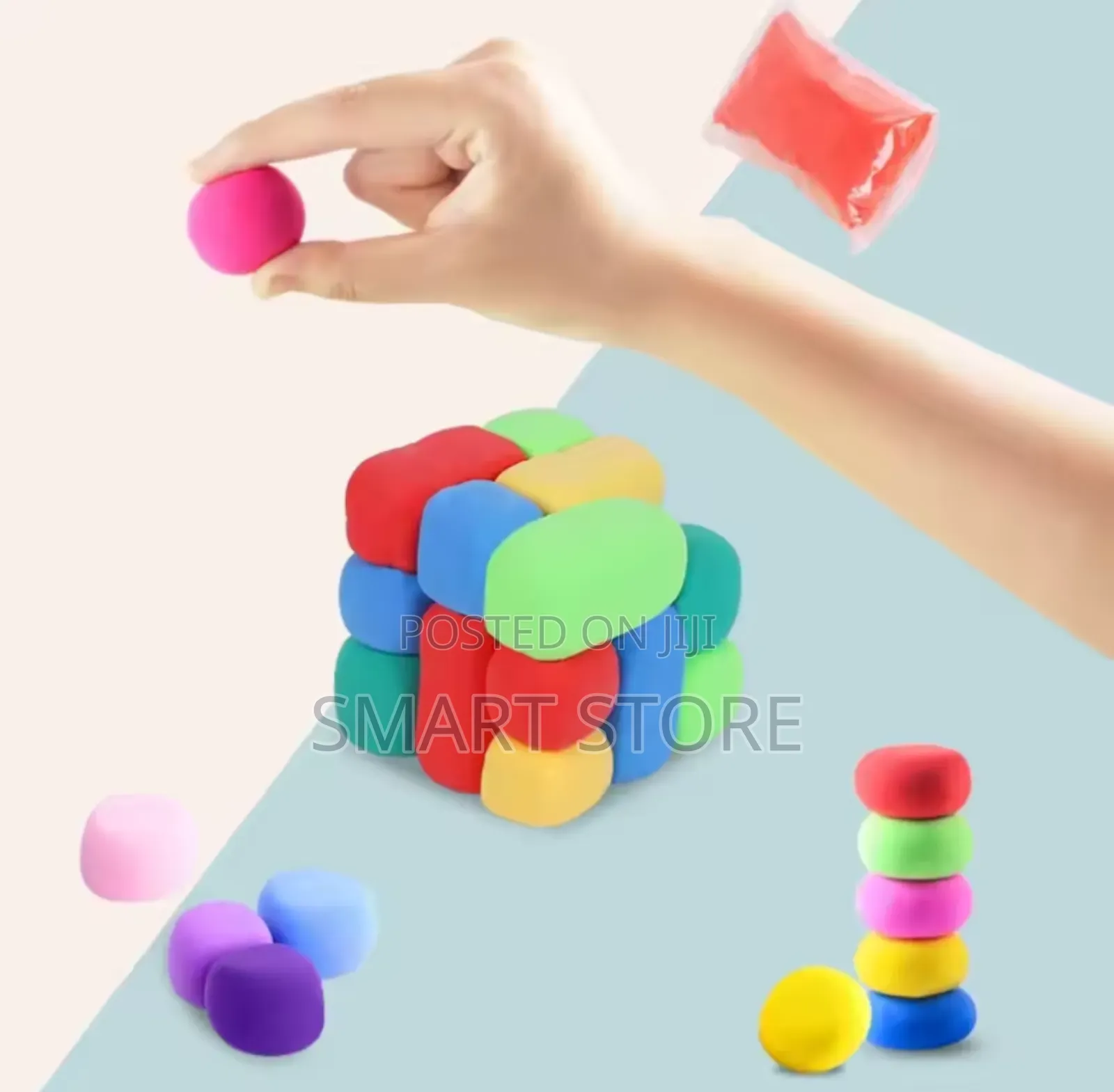 12 Color Air Dry Modeling Clay With Tools – Slime Diy Set