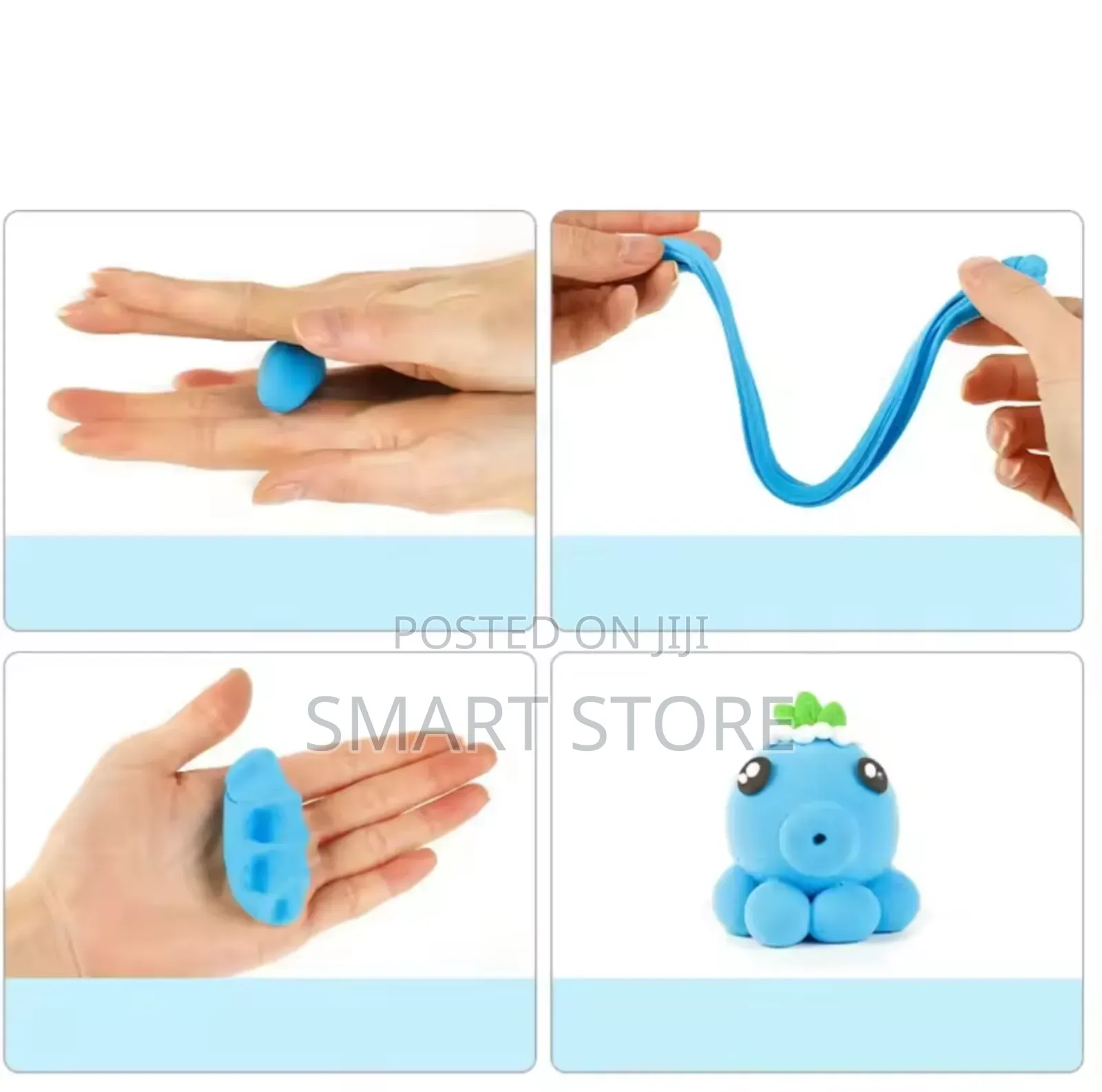 12 Color Air Dry Modeling Clay With Tools – Slime Diy Set