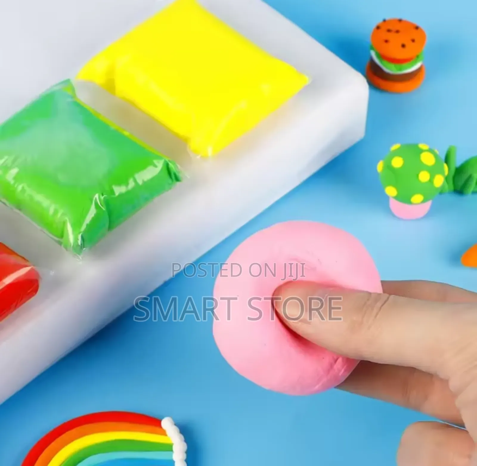 12 Color Air Dry Modeling Clay With Tools – Slime Diy Set