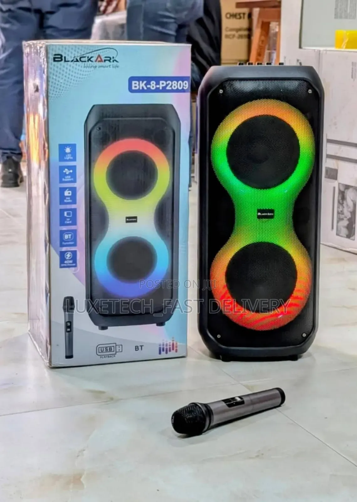 Blackark Rechargeable Speaker With Microphone