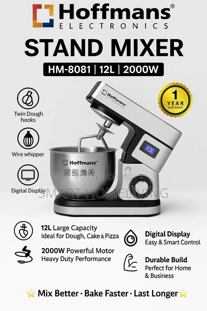Hoffmans Stand Mixer 12l