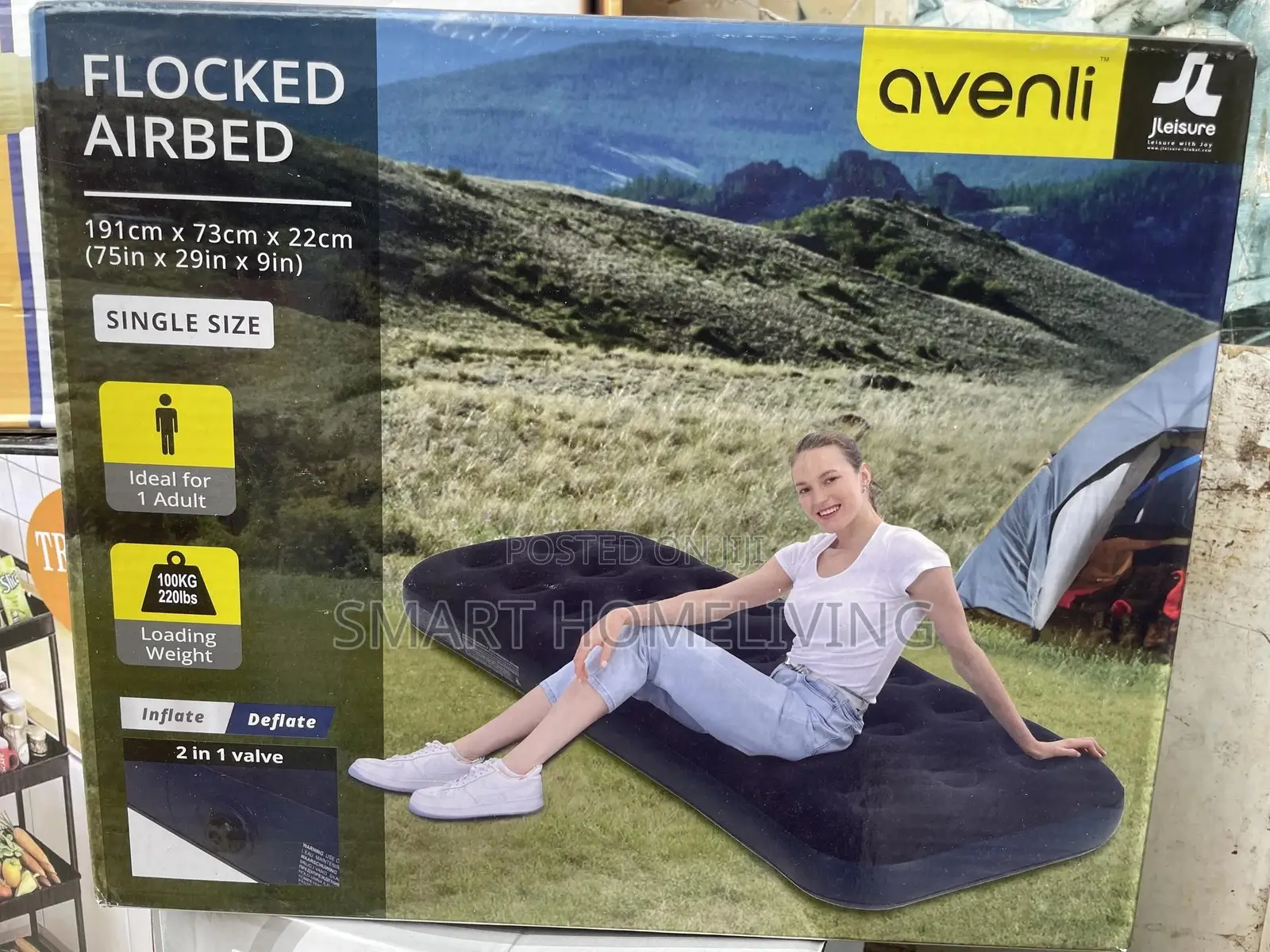 Inflatable Mattress (Air Mattress) With Pillow