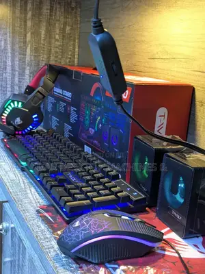 5 In 1 Gaming Combo (Keyboard, Mouse, Headset, Mouse Pad Speaker