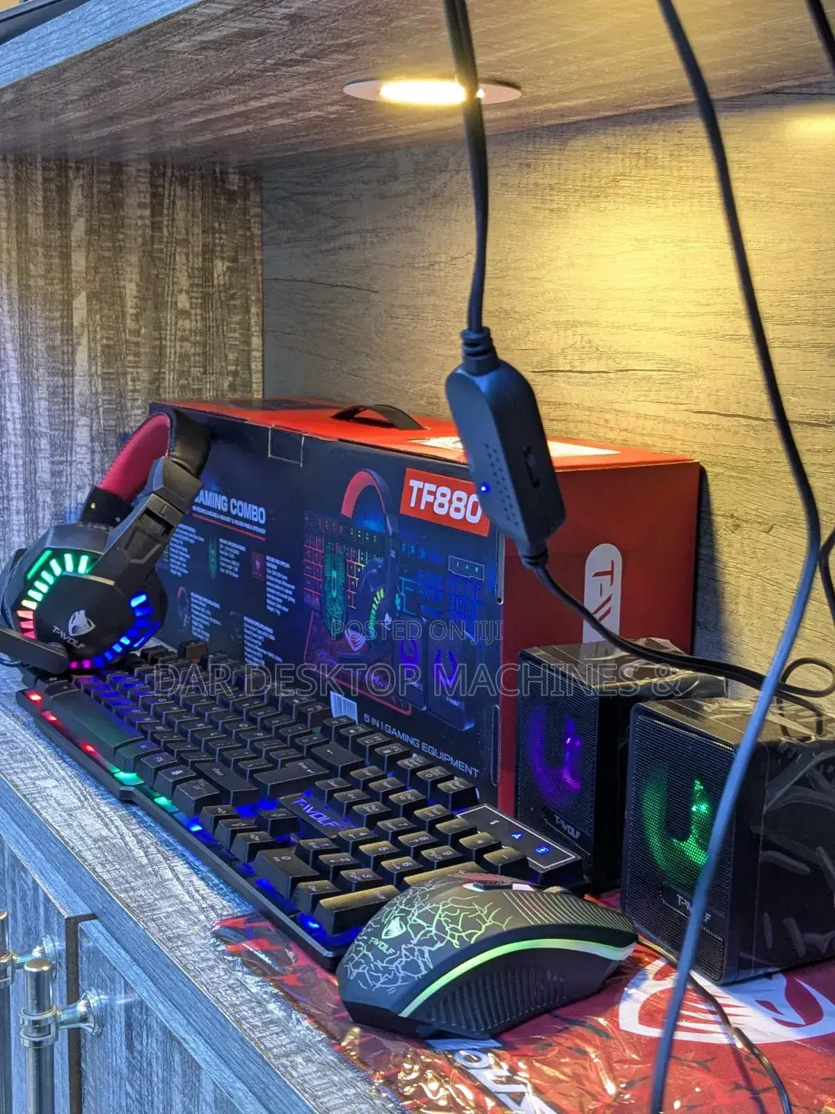 5 In 1 Gaming Combo (Keyboard, Mouse, Headset, Mouse Pad Speaker