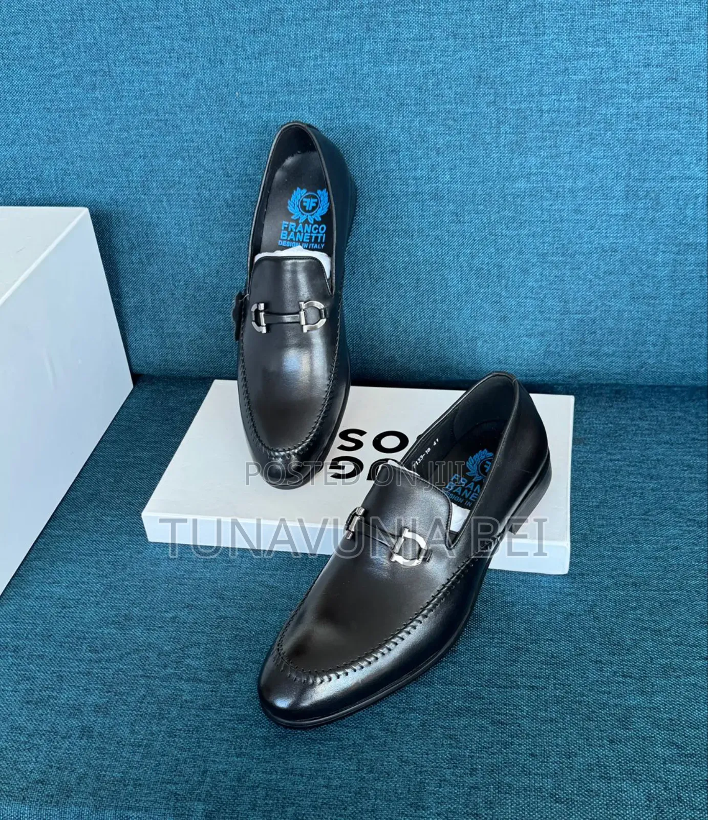 Franco Baneti Brand / Pure Leather Shoes 