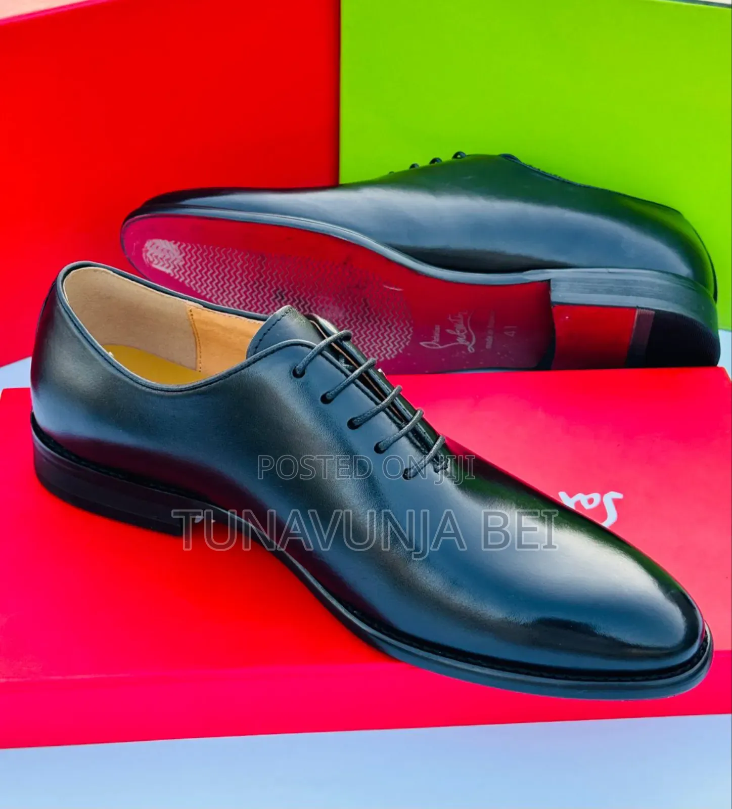 Christian Louboutin Brand / Black  Pure Leather Shoes