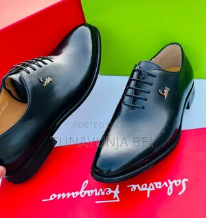 Christian Louboutin Brand / Black  Pure Leather Shoes