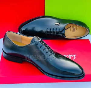 Christian Louboutin Brand / Black  Pure Leather Shoes