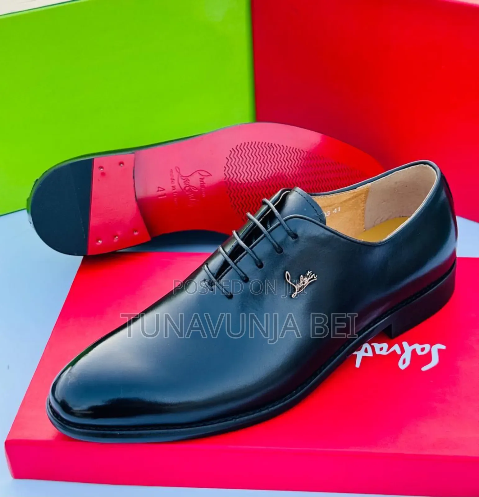 Christian Louboutin Brand / Black  Pure Leather Shoes