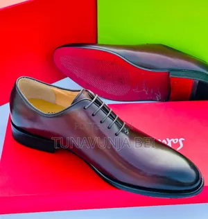 Dark Brown Leather Shoes / Christian Louboutin Brand