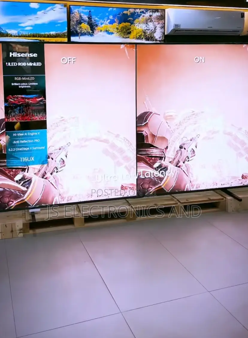 Hisense Tv Inch 116 Class Ux Series RGB Minled Uled (Free Delivery)