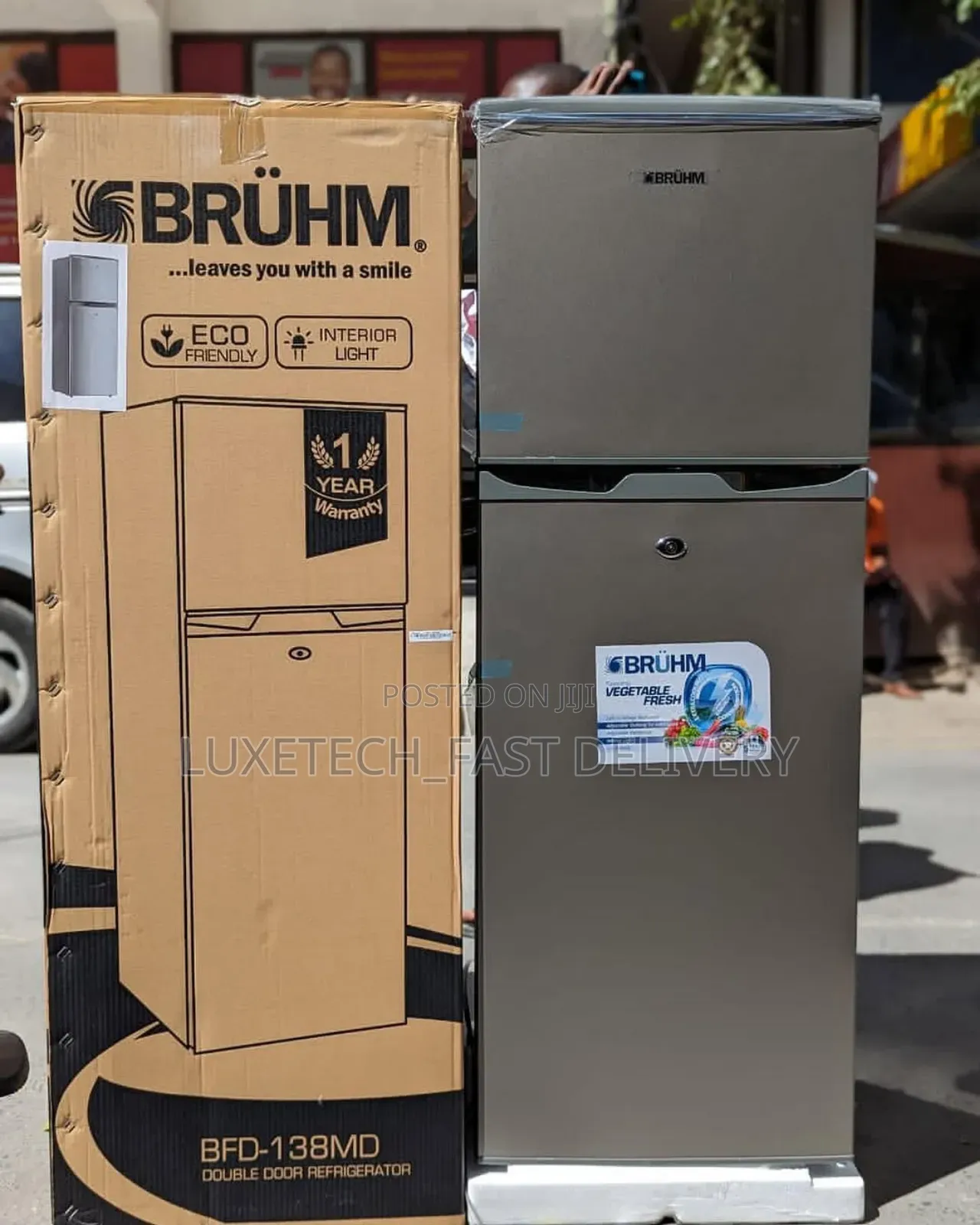 Bruhm Fridge 132l Fast Cooling and Freezing