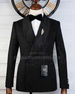 Black Tuxedo With Crystal Suit