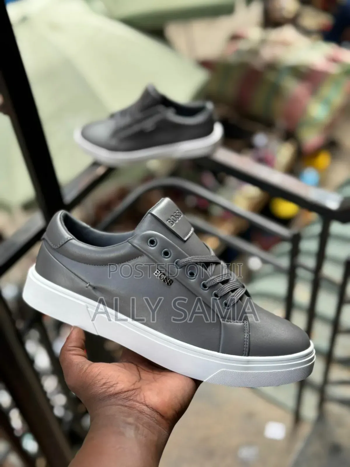 Men's Sneakers Brand Boss Material Leather