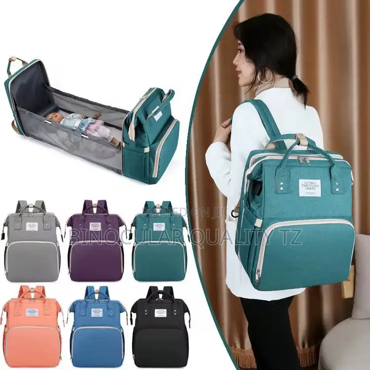 Travel Portable Baby Bed, Diaper Bag, Backpack With Usb