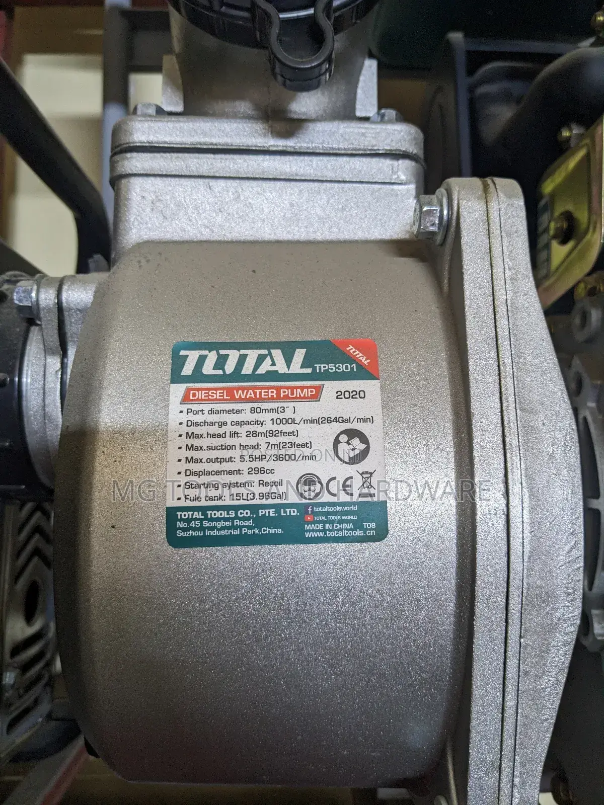 Total Diesel Water Pump Inch 3