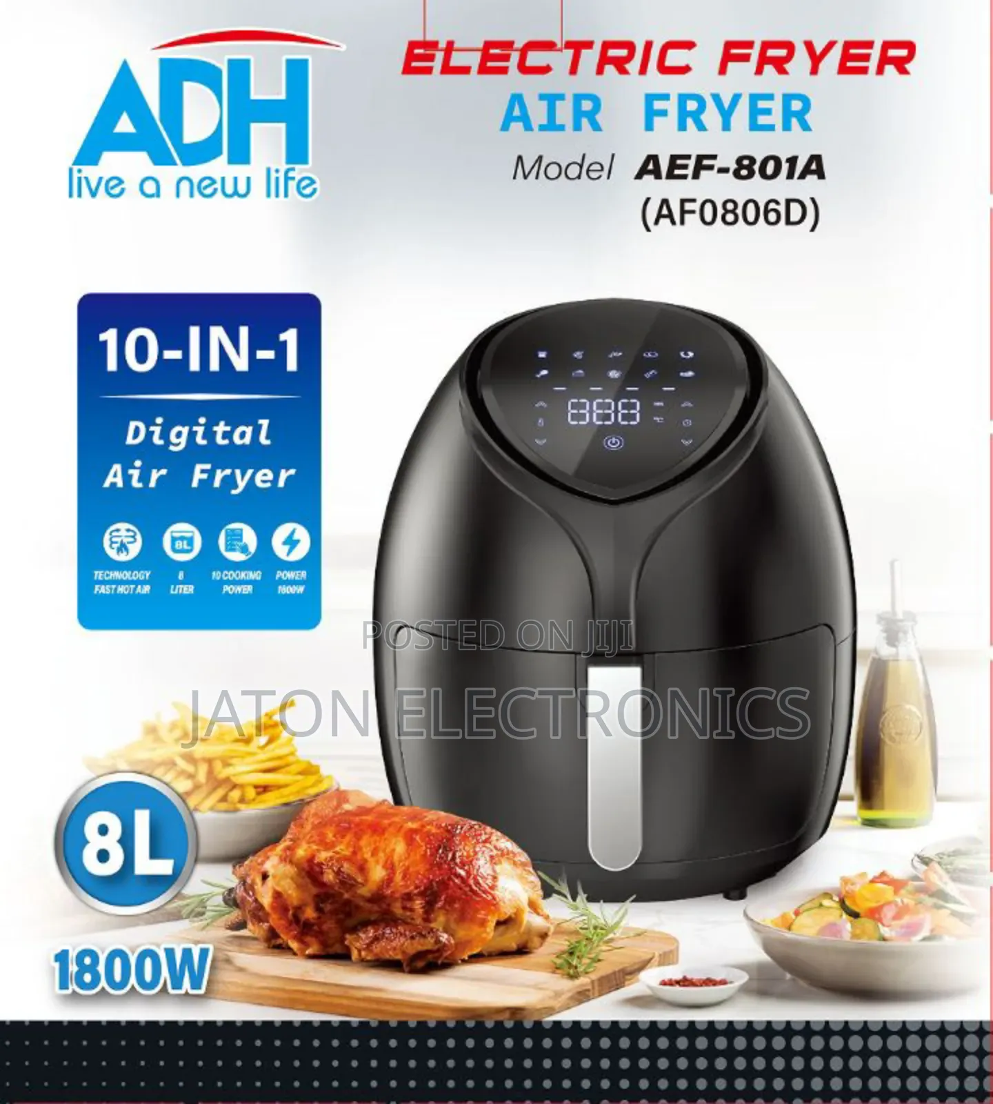 Adh Electric Air Fry 8 Liter