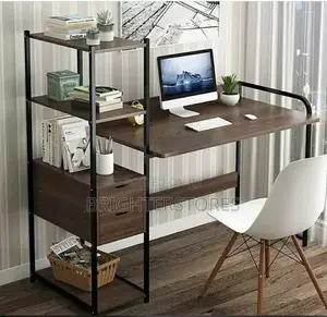Big Table Office With Shelfs