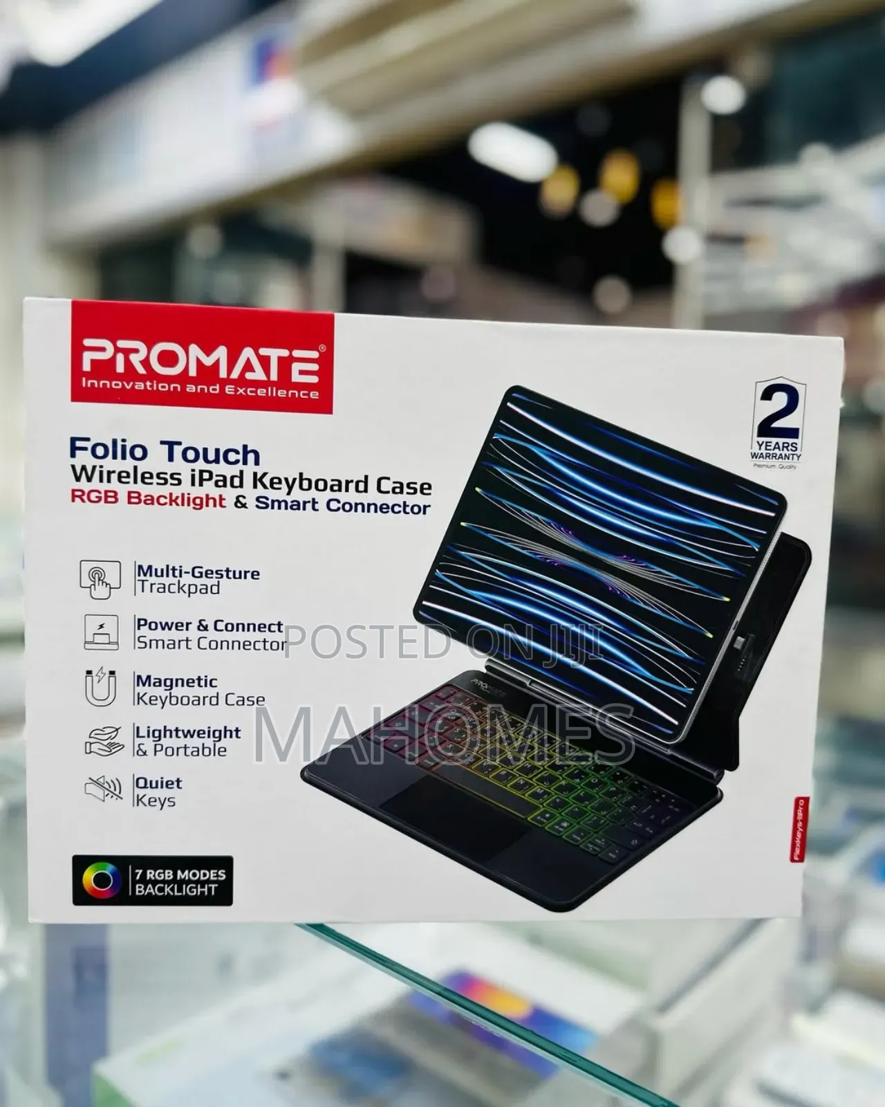 Promate Folio Touch Wireless iPad Keyboard Case.
