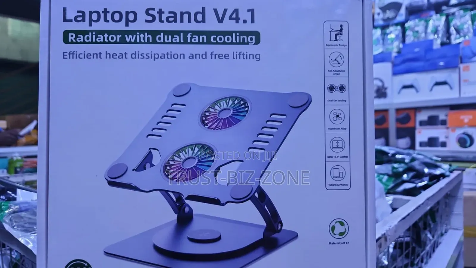 Laptop Stand With 2cooling Fan