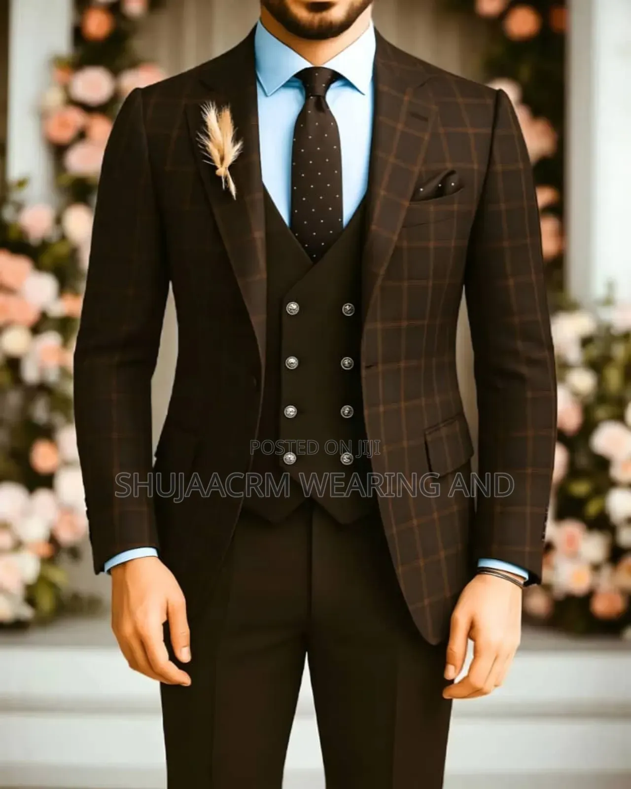 Brown Draft Men Suit