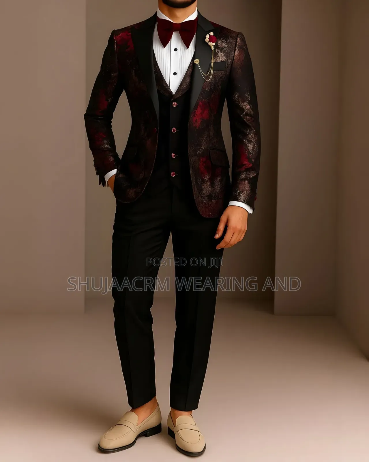 Flowish Tuxedo Mens Suit