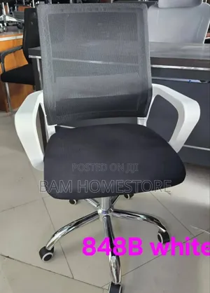 Modern Ergonomic Mesh Office Chair (White Frame)