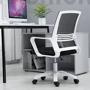 Modern Ergonomic Mesh Office Chair (White Frame)