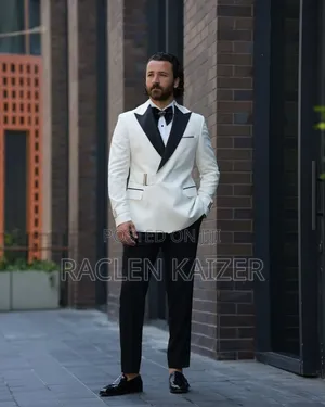 Crisp White Classic Formal Western-Style Suits