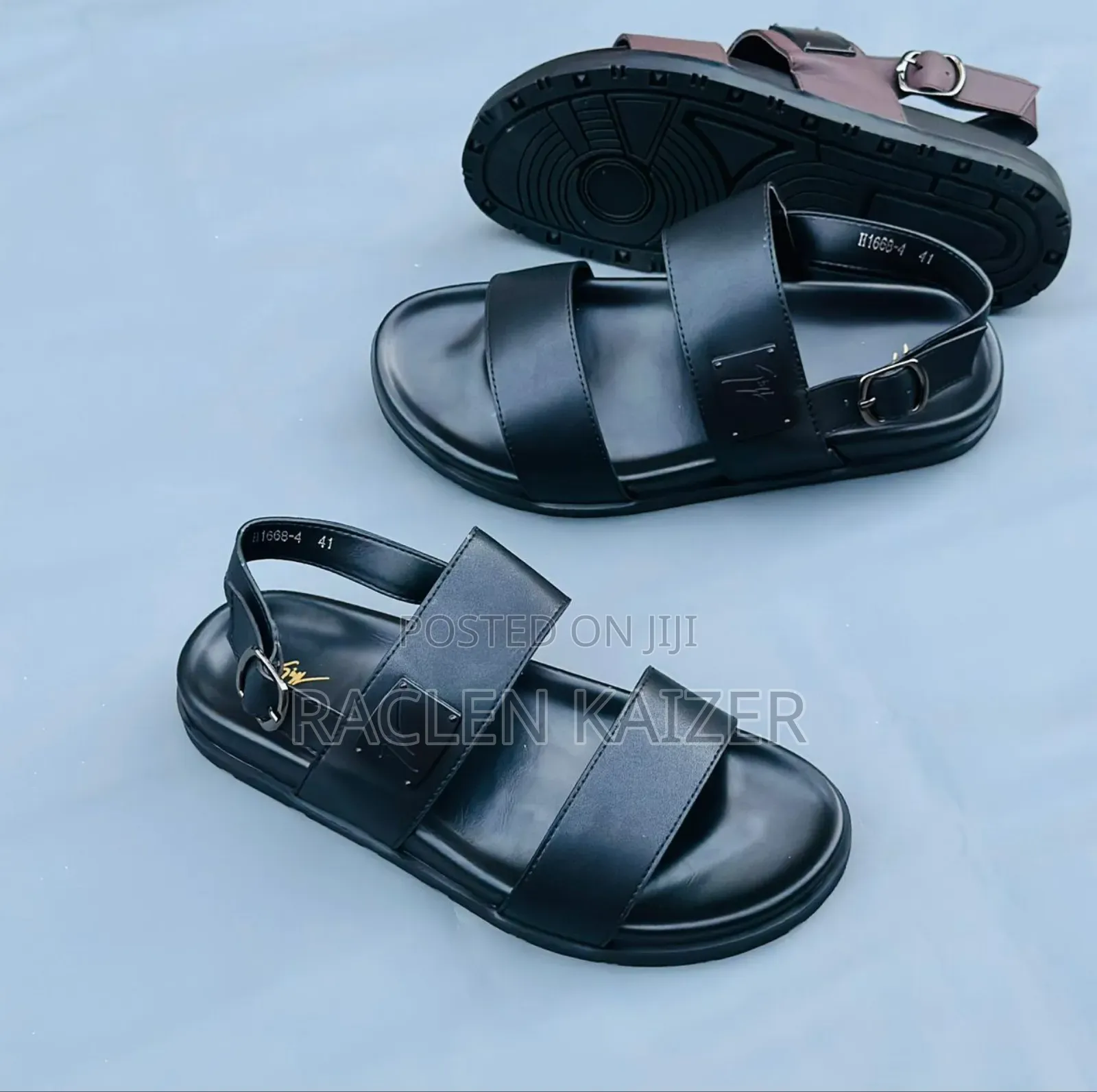 Black Slide Sandals