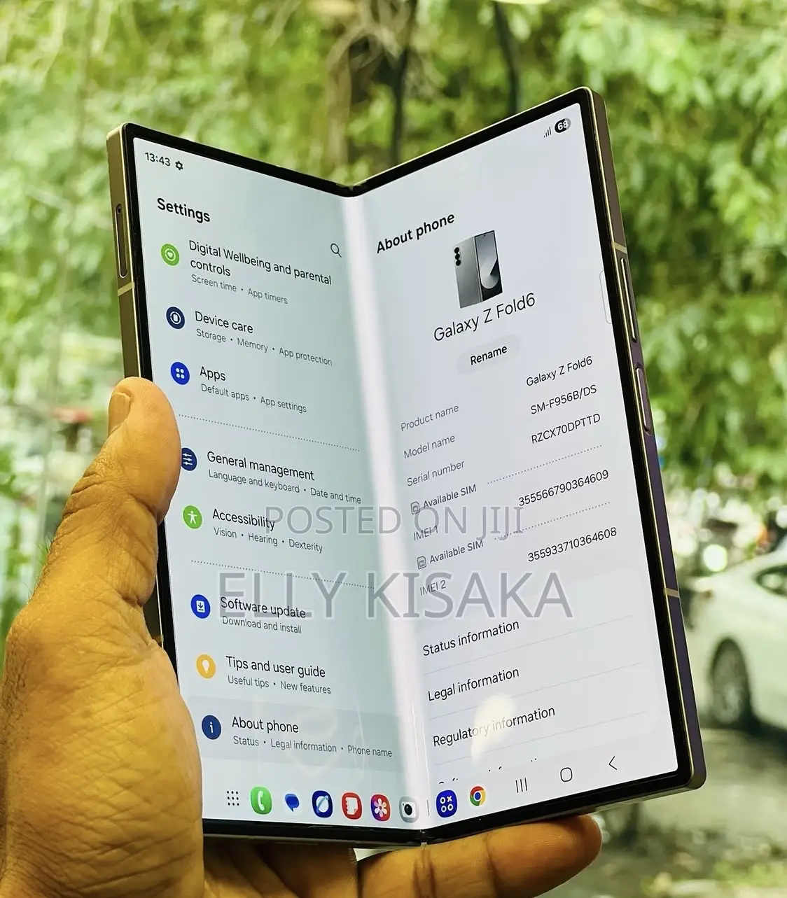 New Samsung Galaxy Z Fold6 256 GB Gray