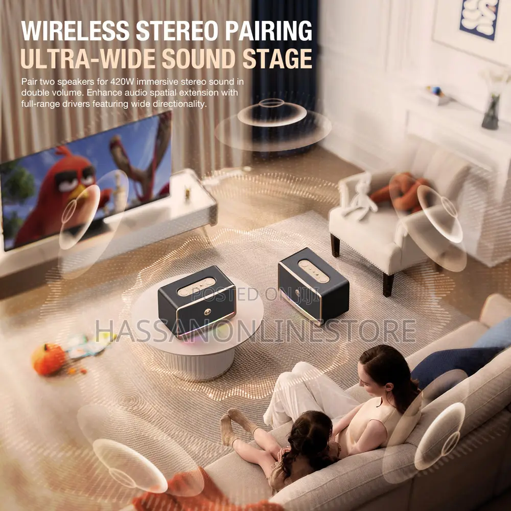 W-king H330 Bluetooth Speaker - 120w
