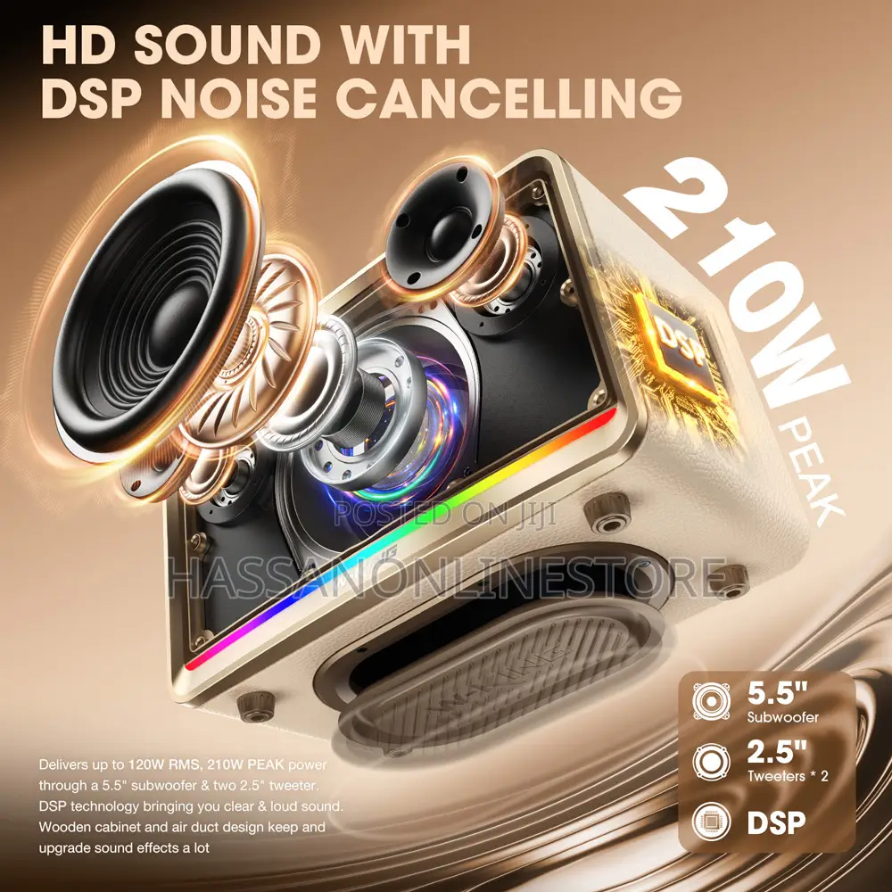 W-king H330 Bluetooth Speaker - 120w
